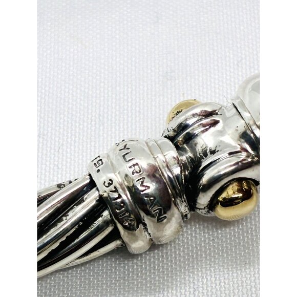 David Yurman Hinge Watch Case Bangle Bracelet 925 585 14k - Picture 6 of 14